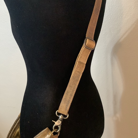 Myra bag cotton and leather conceal carry crossbody purse adjustable strap - Picture 3 of 9